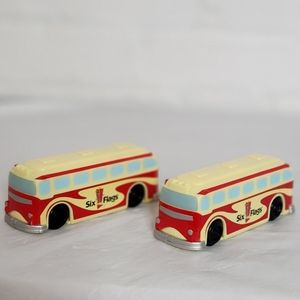 2 Collectable Six Flags Viewfinder Buses